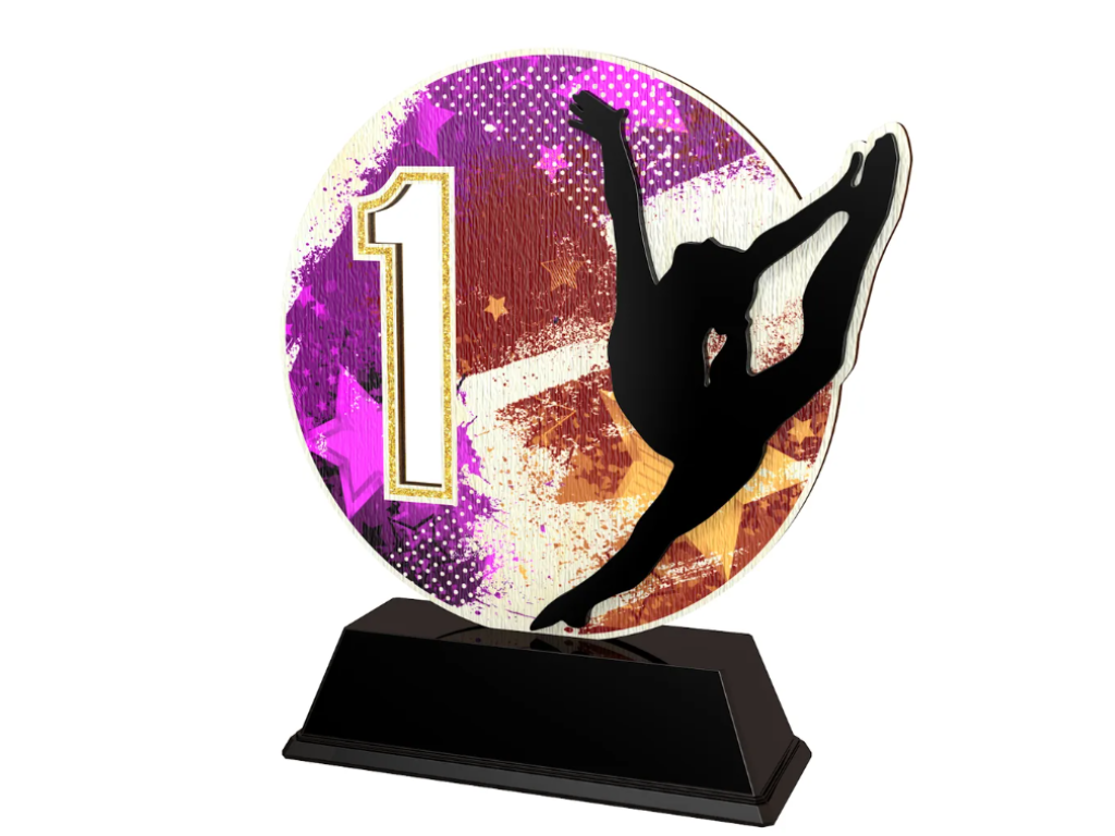 Dřevěná trofej Gymnastika -  PWT001M04