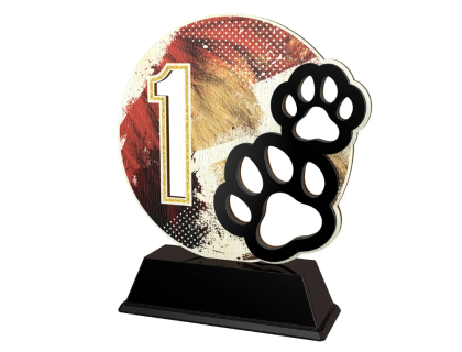 Dřevěná trofej kynologie PWT001M15