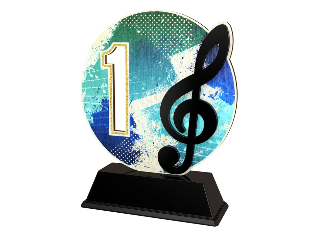 Dřevěná trofej Hudba PWT001M13