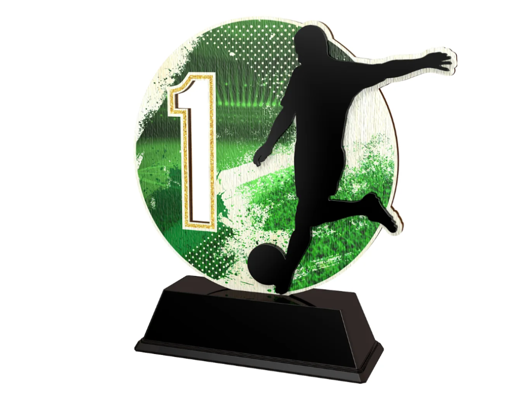 Dřevěná trofej Fotbal - PWT001M03