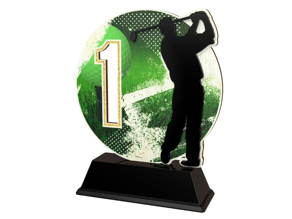Dřevěná trofej Golf PWT001M10
