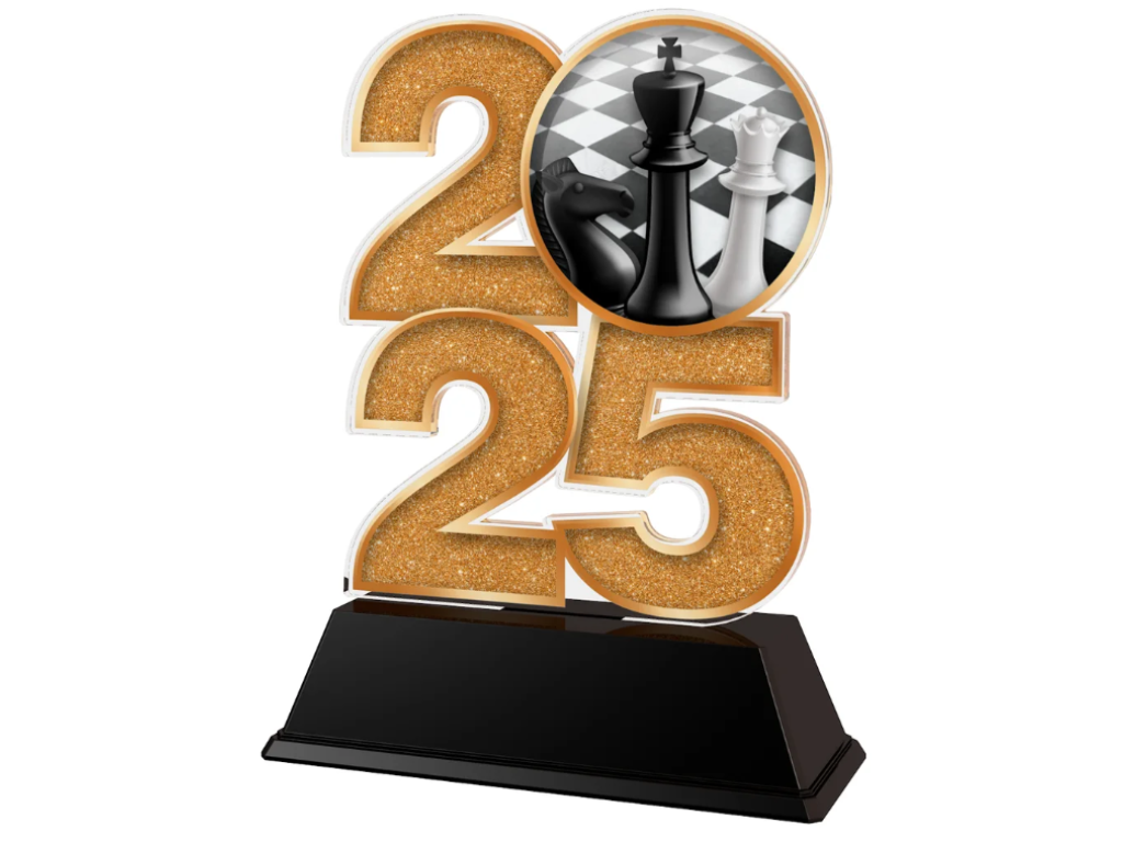 Akrylátová trofej Šachy C2025M29