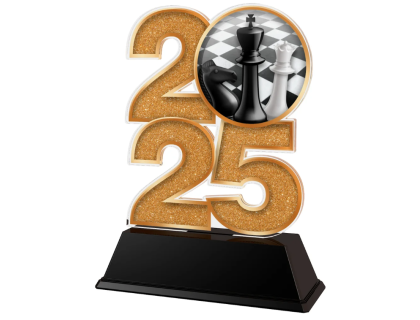 Akrylátová trofej Šachy C2025M29