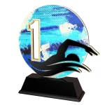 Dřevěná trofej Plavání - PWT001M08