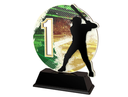 Dřevěná trofej Baseball - PWT001M01