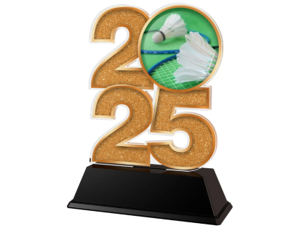 Akrylátová trofej Badminton C2025M18