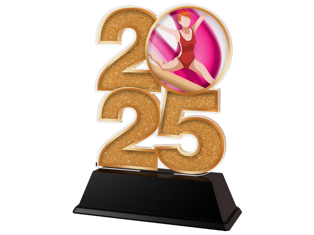 Akrylátová trofej Gymnastika - C2025M37