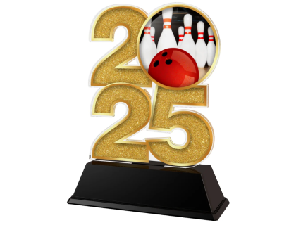 Akrylátová trofej Bowling - C2025M08