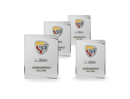 Kovový hasičský diplom s SDH