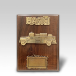 Dřevěná plaketa - hasičský vůz oldtimer 112H