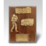 Dřevěná plaketa - hasičský vůz oldtimer 112H
