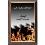 Dřevěná plaketa - hasičský vůz oldtimer 112H