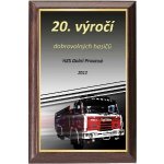 Dřevěná plaketa - hasičský vůz oldtimer 112H