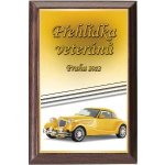 Dřevěná plaketa - hasičský vůz oldtimer 112H