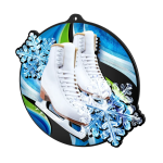 Akrylátová medaile - Květiny MDA0012