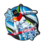 Akrylátová medaile - Květiny MDA0012