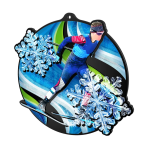 Akrylátová medaile - Květiny MDA0012