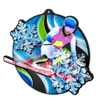 Akrylátová medaile - Květiny MDA0012