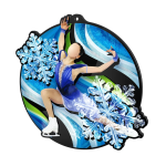 Akrylátová medaile - Květiny MDA0012