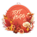 Akrylátová medaile - Květiny MDA0012