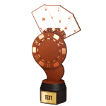 Dřevěná trofej karty - ACTCWR054