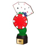 Dřevěná trofej karty - ACTCWR054