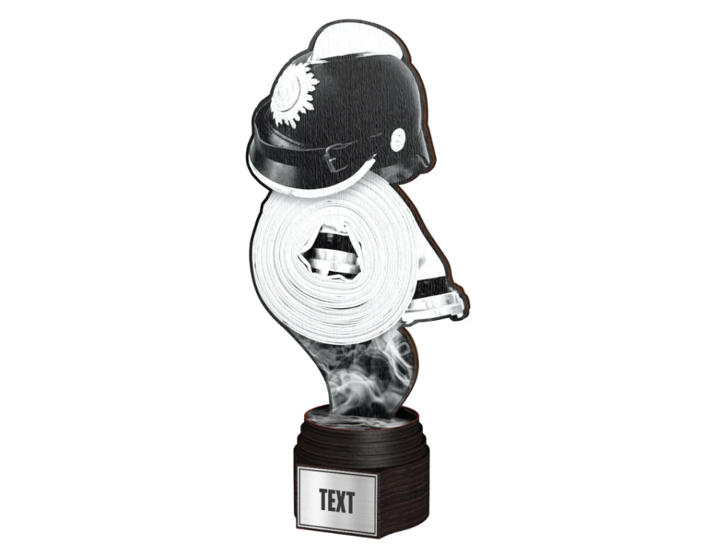 Dřevěná trofej hasiči - ACTCWR048