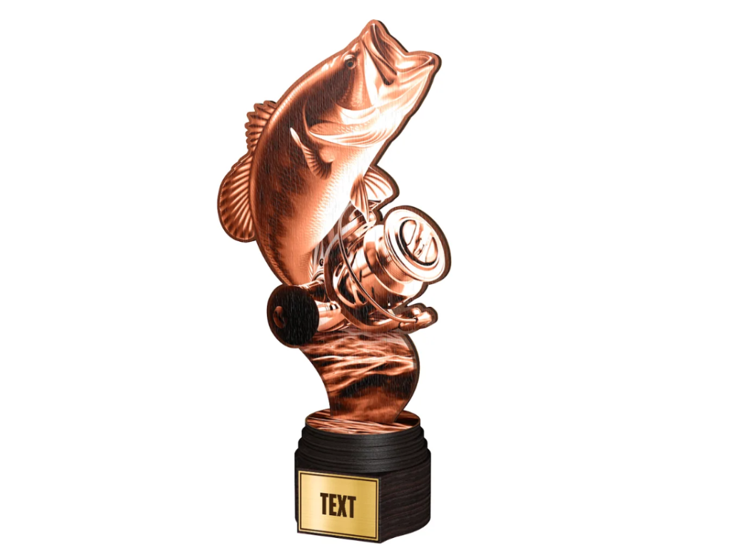 Dřevěná trofej rybáři - ACTCWR141