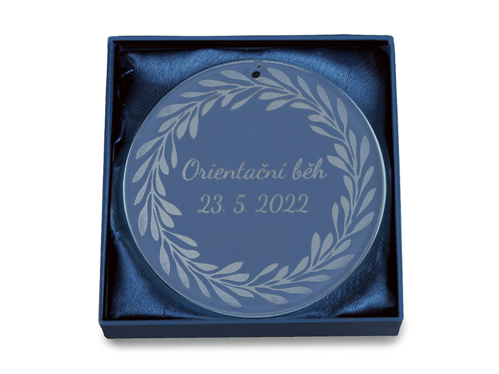 Skleněná medaile - 29085