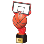 Dřevěná trofej basketbal - ACTCW001