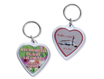 Klíčenka srdce  100-499 ks