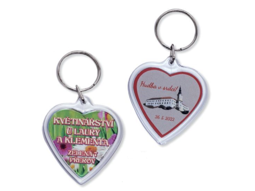 Klíčenka srdce  nad 1000 ks