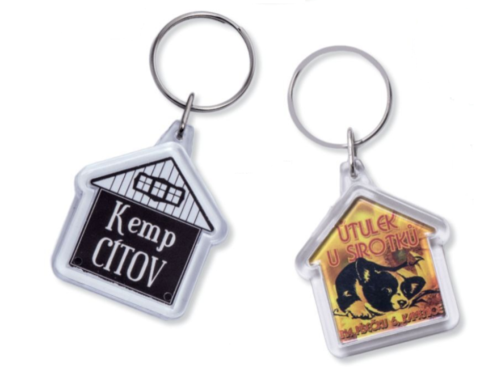 Klíčenka domek  100-499  ks