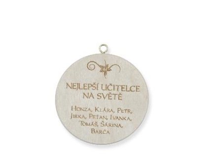 Medaile dřevěná - 29075