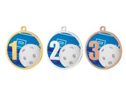 Medaile - florbal - MDAW002M61 + vlastní text
