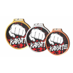 Medaile - karate - MDAW002M25 + vlastní text