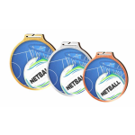 Medaile - netball - MDAW002M17 + vlastní text