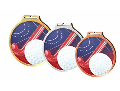 Medaile - pozemní hokej - MDAW002M18 + vlastní text