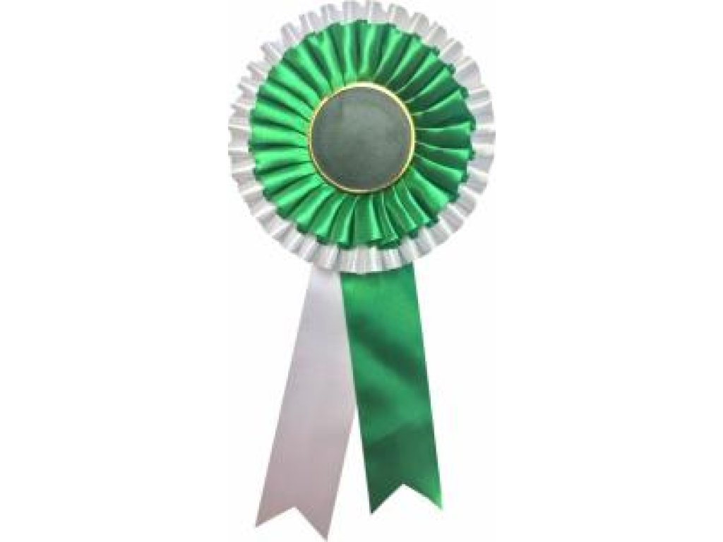 Kokarda - bílo-zelená K13