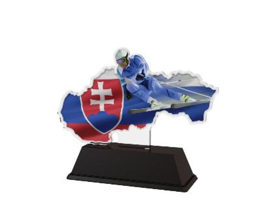 Plaketa lyžování - LAC005M1