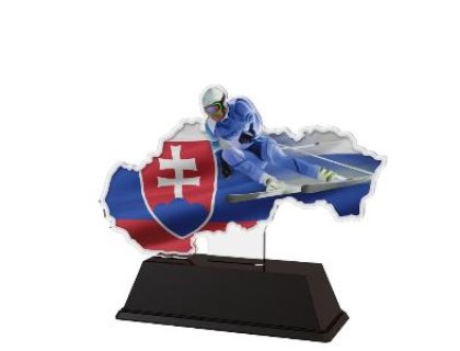 Plaketa lyžování - LAC005M1