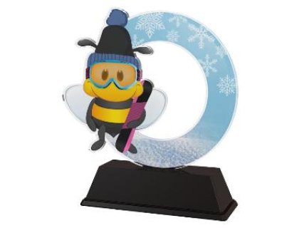 Plaketa snowboard - AKEKC001M12