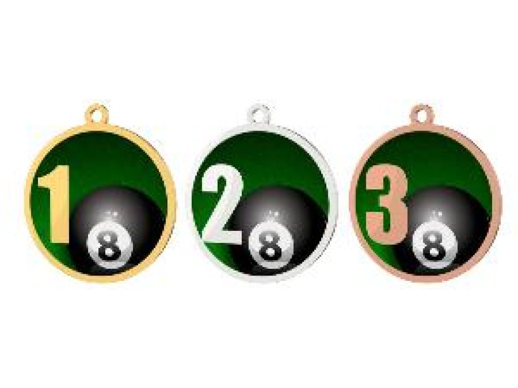 Medaile - kulečník - MDT0001M04