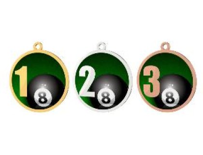 Medaile - kulečník - MDT0001M04