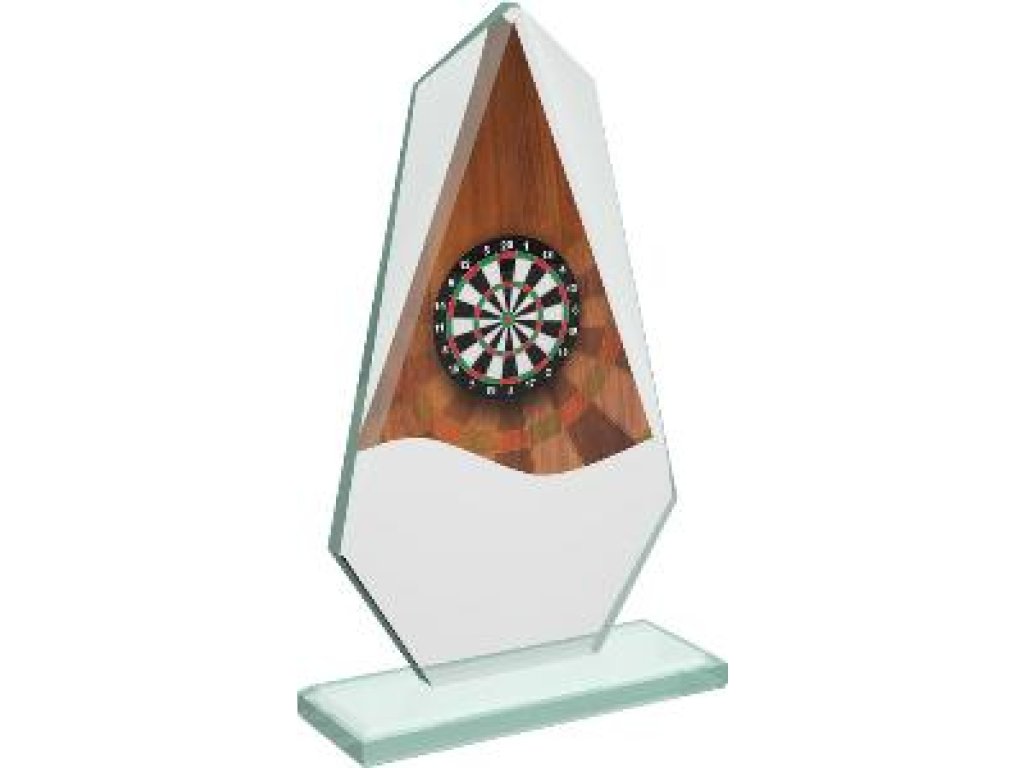 Šipky skleněná trofej - CRT20008M16