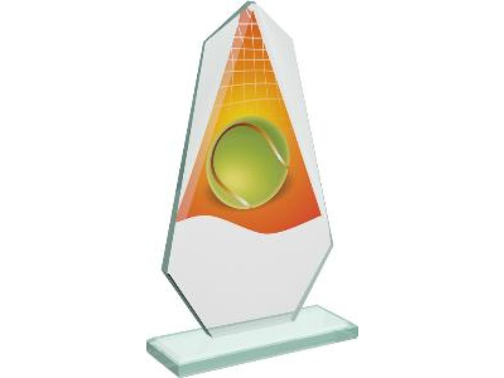 Tenisová skleněná trofej - CRT20008M17