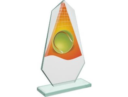 Tenisová skleněná trofej - CRT20008M17