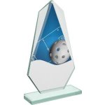 Florbalová skleněná trofej - CRT20008M4