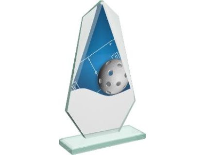 Florbalová skleněná trofej - CRT20008M4