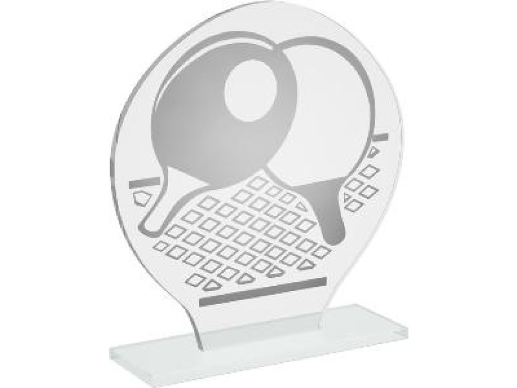 Skleněná ping pongová trofej - CR20237